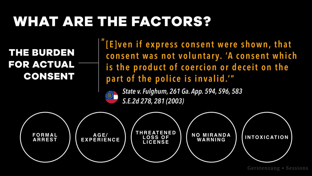 What are the factors relating to voluntariness?